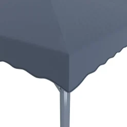 vidaXL pavillon 300x300 cm aluminium antracitgrå