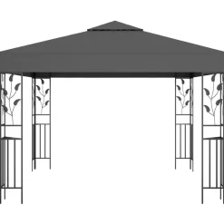 vidaXL pavillon 3x3 m antracitgrå