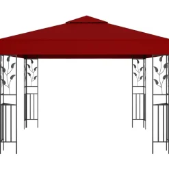 vidaXL pavillon 3x3 m vinrød