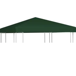 vidaXL pavillontopdække 310 g/m² 3 x 3 m grøn