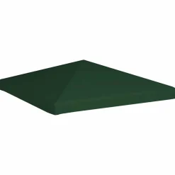 vidaXL pavillontopdække 310 g/m² 3 x 3 m grøn