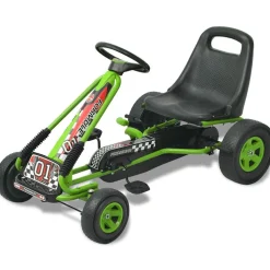 vidaXL pedal-gokart med justerbart sæde grøn