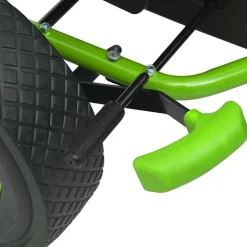 vidaXL pedal-gokart med justerbart sæde grøn