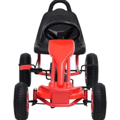 vidaXL pedal-gokart med luftdæk rød
