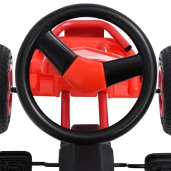 vidaXL pedal-gokart med luftdæk rød
