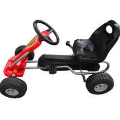 vidaXL pedal-gokart rød