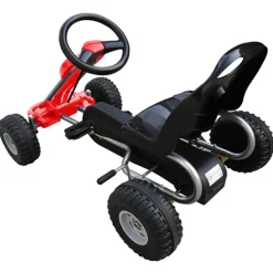vidaXL pedal-gokart rød