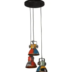 vidaXL pendel 30x30x100 cm 25 W E27 flerfarvet