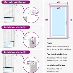 vidaXL Persienner Mørk Brun med Mønster 150 x 40 cm PVC