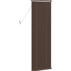 vidaXL Persienner Mørk Brun med Mønster 150 x 40 cm PVC