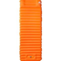 vidaXL 1-personers campingmadras med pude selvoppustelig orange