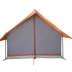 vidaXL 5-personers campingtelt vandtæt grå og orange
