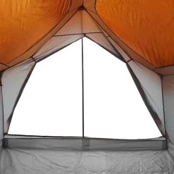 vidaXL 5-personers campingtelt vandtæt grå og orange