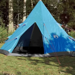 vidaXL 4-personers campingtelt vandtæt blå