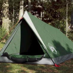 vidaXL 2-personers campingtelt vandtæt grøn
