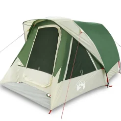 vidaXL 4-personers campingtelt vandtæt grøn