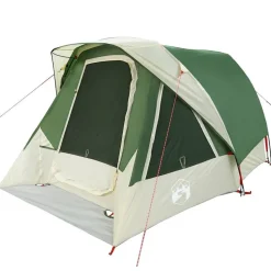vidaXL 4-personers campingtelt vandtæt grøn