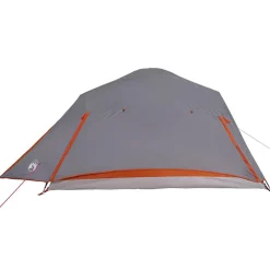 vidaXL 4-personers campingtelt vandtæt grå
