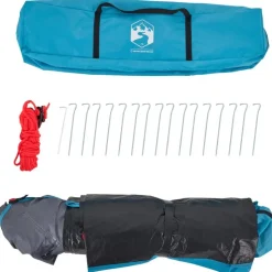 vidaXL 3-personers campingtelt kuppel quick-release blå