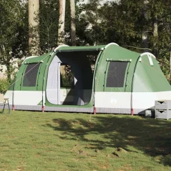 vidaXL 4-personers campingtelt vandtæt grøn
