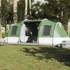 vidaXL 4-personers campingtelt vandtæt grøn