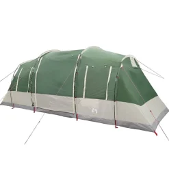 vidaXL 4-personers campingtelt vandtæt grøn