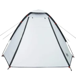 vidaXL 2-personers campingtelt vandtæt mørklægningsstof hvid