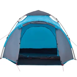 vidaXL 3-personers campingtelt kuppel quick-release blå
