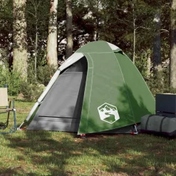 vidaXL 2-personers campingtelt vandtæt kuppel grøn