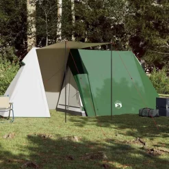 vidaXL 3-personers campingtelt vandtæt grøn