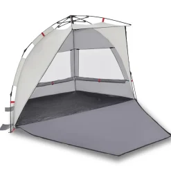 vidaXL 2-personers campingtelt vandtæt quick-release grå