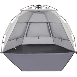 vidaXL 2-personers campingtelt vandtæt quick-release grå