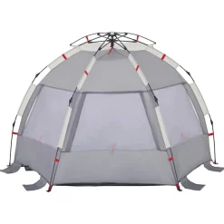 vidaXL 2-personers campingtelt vandtæt quick-release grå