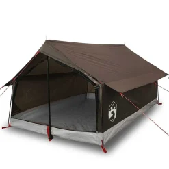vidaXL 2-personers campingtelt vandtæt brun