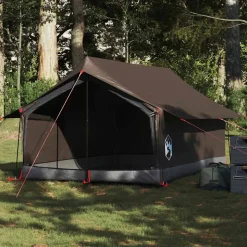 vidaXL 2-personers campingtelt vandtæt brun