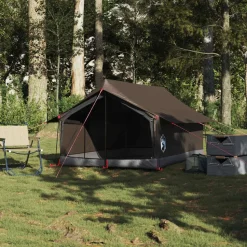 vidaXL 2-personers campingtelt vandtæt brun
