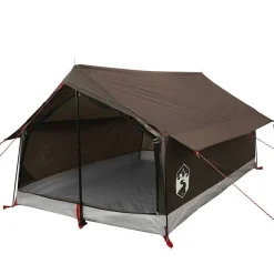 vidaXL 2-personers campingtelt vandtæt brun
