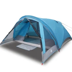 vidaXL 4-personers campingtelt vandtæt blå