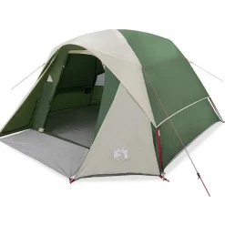 vidaXL 4-personers campingtelt vandtæt grøn