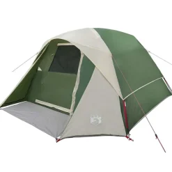 vidaXL 4-personers campingtelt vandtæt grøn