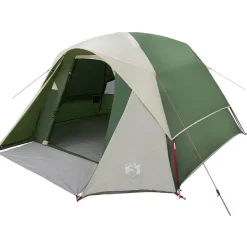 vidaXL 4-personers campingtelt vandtæt grøn