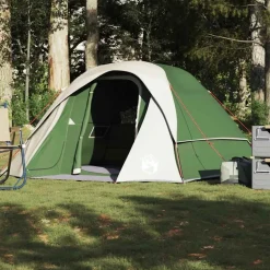 vidaXL 4-personers campingtelt vandtæt grøn