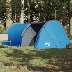 vidaXL 4-personers campingtelt vandtæt blå