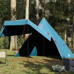 vidaXL 5-personers campingtelt vandtæt blå