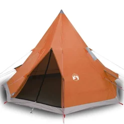 vidaXL 4-personers campingtelt vandtæt orange
