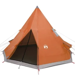 vidaXL 4-personers campingtelt vandtæt orange
