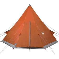vidaXL 4-personers campingtelt vandtæt orange