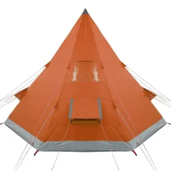 vidaXL 4-personers campingtelt vandtæt orange