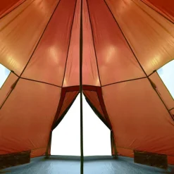 vidaXL 4-personers campingtelt vandtæt orange