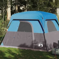 vidaXL 4-personers campingtelt vandtæt blå
